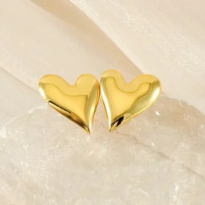 Heart Shape Ear Studs - Image 3