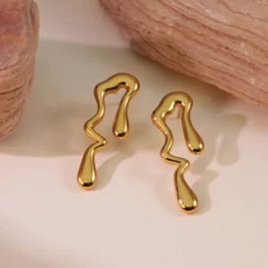 Hip-Hop Novelty Classic Style Water  Drop Earrings - Image 5