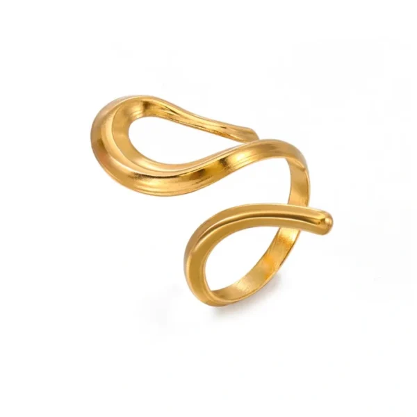 Hip-Hop Retro Plating Irregular Open Rings – 1