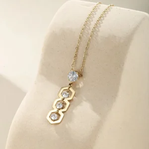 Streetwear Hollow Out Inlay Necklace - Image 4